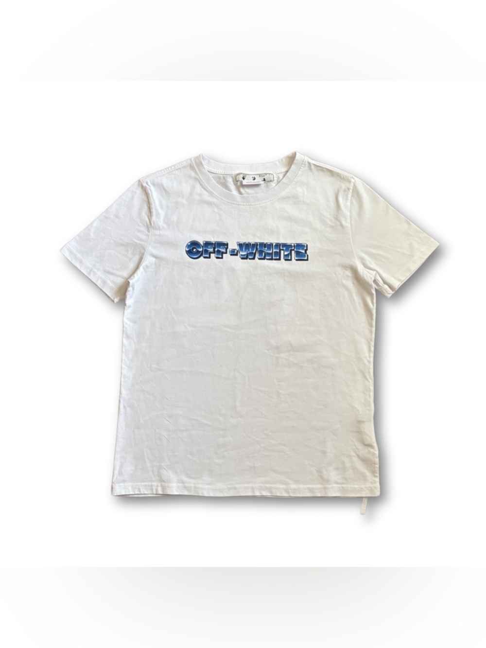 Off-White White Graphic Logo T-Shirt Mens Designer Streetwear Tee Size L